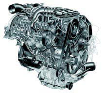 Бензиновый 5-клапанный двигатель V6 2,8 л мощностью 142 кВт/193 л.с.