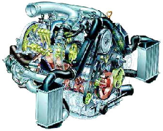Двигатель 2,7 л, V6, с двумя турбинами