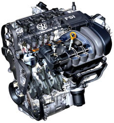 Двигатель FSI 2.0 л/110 кВт
