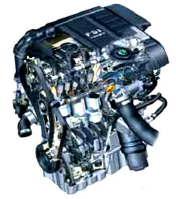 Двигатель 2,0 л/147 кВт FSI с турбонаддувом