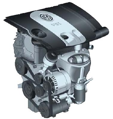 Двигатель FSI рабочим объемом 1,6 л (85 кВт)